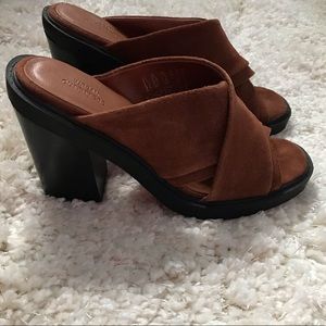 Urban Outfitters brown heeled sandals